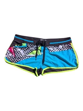 OP Women Swim Board Shorts in Blue, Black, Neon Yellow, Pink